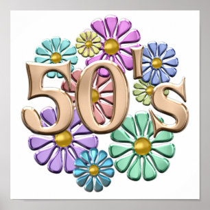 Retro van 50 s poster