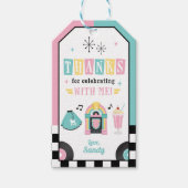 Retro van 50 seconden - Dank u Labels, 50 seconden Cadeaulabel (Voorkant)