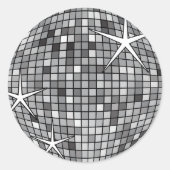 Retro van 70 s | Disco Classic Round Sticker (Voorkant)