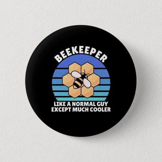 Retro van bijentelers ronde button 5,7 cm (Voorkant)