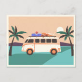 Retro van briefkaart (Voorkant)