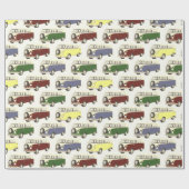 Retro Van Cadeaupapier (Vlak)