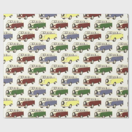 Retro Van Cadeaupapier (Vlak)