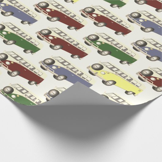 Retro Van Cadeaupapier (Hoek)