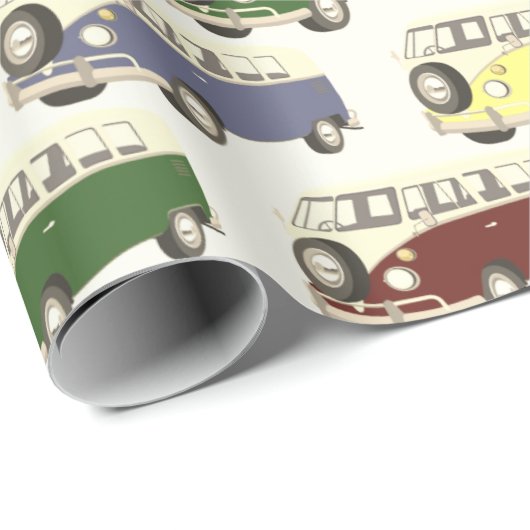 Retro Van Cadeaupapier (Rol Hoek)