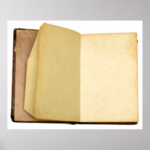  retro van de boekstructuur poster
