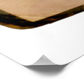  retro van de boekstructuur poster (Hoek)