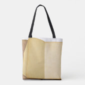 retro van de boekstructuur tote bag (Achterkant)