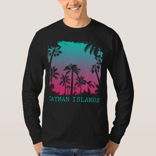 Retro van de Kaaimaneilanden T-shirt (Voorkant)