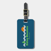 Retro van het Nationaal Park van de berggebieden Bagagelabel (Voorkant verticaal)