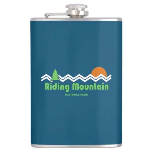 Retro van het Nationaal Park van de berggebieden Heupfles (Voorkant)