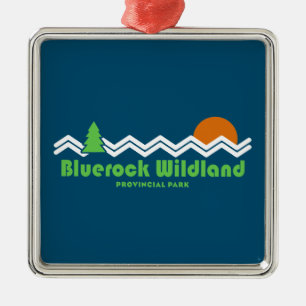 Retro van het provinciepark Bluerock Wildland Metalen Ornament