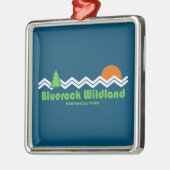 Retro van het provinciepark Bluerock Wildland Metalen Ornament (Links)