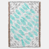  retro van het wilde en vrije ventilatorpatroon deken (Voorkant Verticaal)