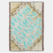  retro van het wilde en vrije ventilatorpatroon deken (Voorkant Verticaal)