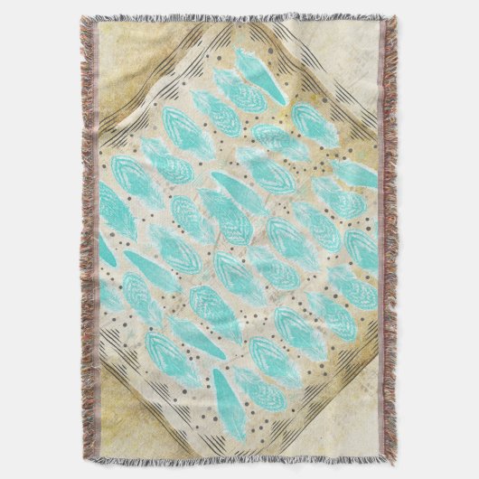  retro van het wilde en vrije ventilatorpatroon deken (Voorkant Verticaal)