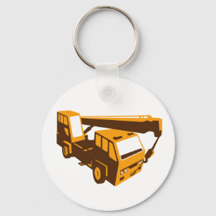 retro van kraankraan sleutelhanger