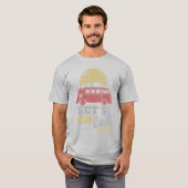 Retro Van Leven Laten we Verdwalen T-Shirt (Voorkant volledig)
