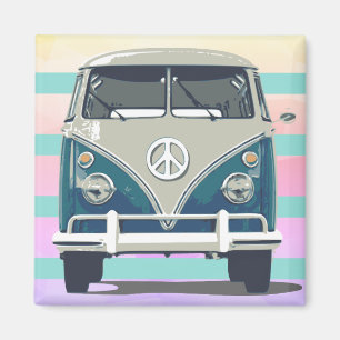 Retro Van Magneet