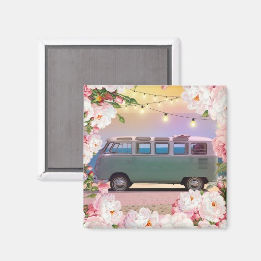 Retro Van Magneet (Voorkant / Achterkant)