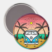 Retro Van Magnet (Voorkant / Achterkant)