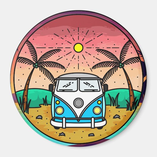Retro Van Magnet (Voorkant)