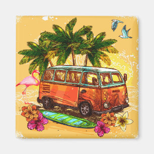Retro van Magnet