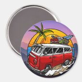 Retro Van Magnet (Voorkant / Achterkant)