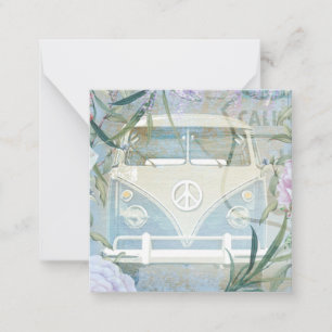 Retro Van Notitiekaartje