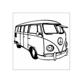Retro Van Rubberstempel (Afrduk)