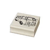 Retro Van Rubberstempel (Stempel)