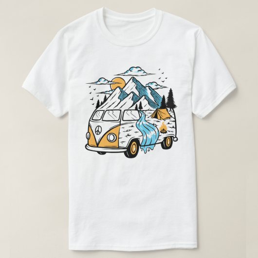 Retro Van T-Shirt (Design voorkant)