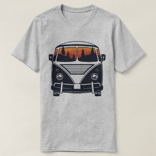 Retro Van T-Shirt (Design voorkant)