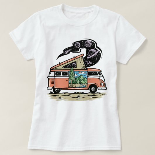 Retro Van T-Shirt (Design voorkant)