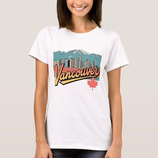 Retro Vancouver T-shirt (Voorkant)