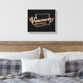 Retro Vancouver Washington State Canvas Afdruk (Insitu (Slaapkamer))