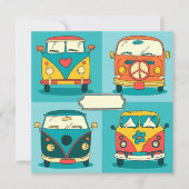 Retro Vans Feestdagenkaart (Voorkant)