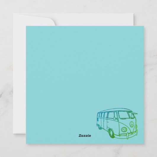 Retro Vans Feestdagenkaart (Achterkant)