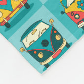 Retro Vans Fleece Deken (Hoek)