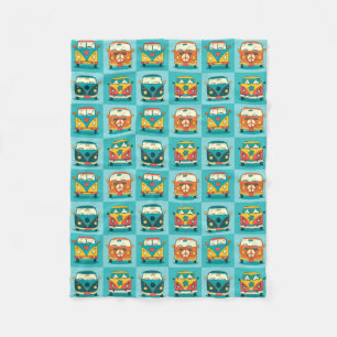 Retro Vans Fleece Deken