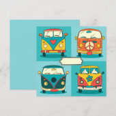 Retro Vans Holiday Card Feestdagenkaart (Voorkant / Achterkant)