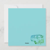 Retro Vans Holiday Card Feestdagenkaart (Achterkant)