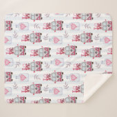 Retro Vans Sherpa Blanket Deken (Voorkant (horizontaal))