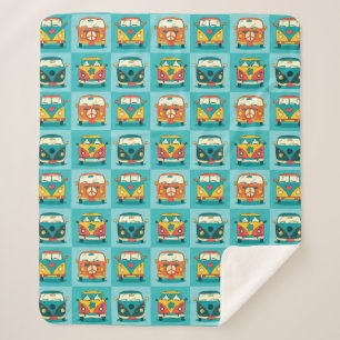 Retro Vans Sherpa Deken