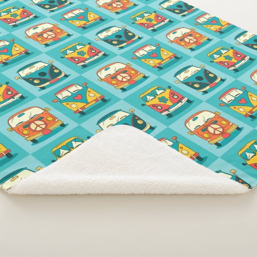 Retro Vans Sherpa Deken (3/4)