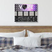 Retro Vape Lips Metaal Canvas Afdruk (Insitu (Slaapkamer))