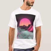 Retro Vaporwave Esthetisch T-shirt – Neon Dreams & (Voorkant)