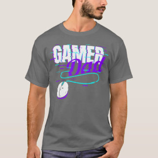 Retro Vaporwave Gamer Gaming Vader familie vriende T-shirt