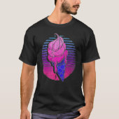 Retro Vaporwave-ijs Cone Synthwave T-shirt (Voorkant)