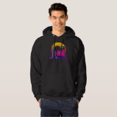 Retro Vaporwave Kangaroo Hoodie (Voorkant volledig)